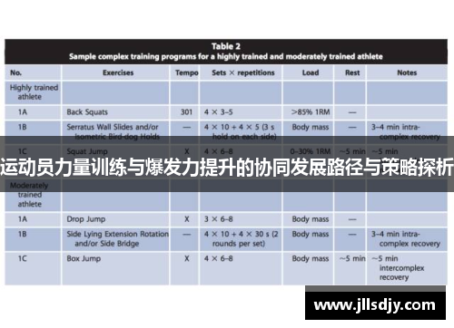 运动员力量训练与爆发力提升的协同发展路径与策略探析